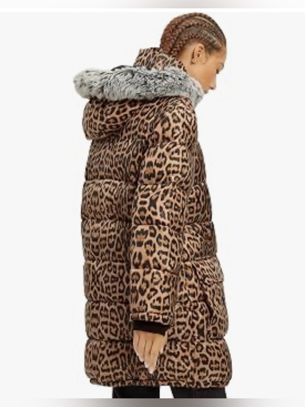 UGG Ozzy Mid-Length Leopard Puffer Jacket - Picture 2 of 6